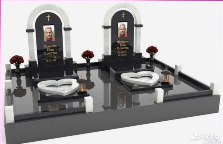 Памятники, надгробия, ограды