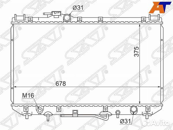 Радиатор toyota camry japan