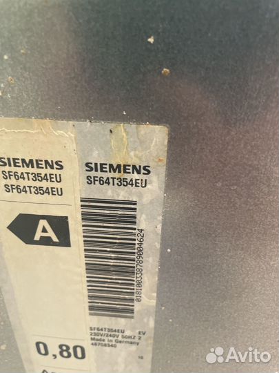 Посудомоечная машина siemens 45 см на запчасти