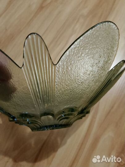 Ваза конфетница цветок стекло СССР