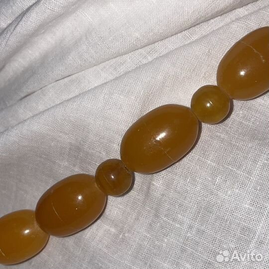 Бусы желтые советского периода (сзр)