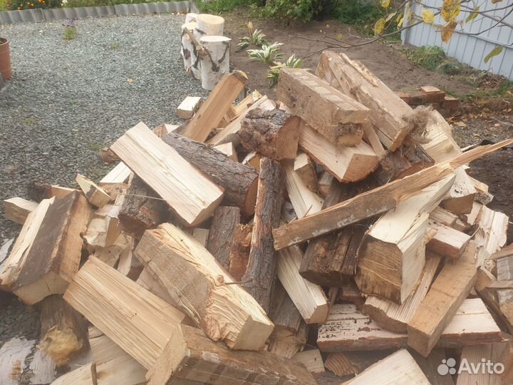 Дрова колотые сосна сухие