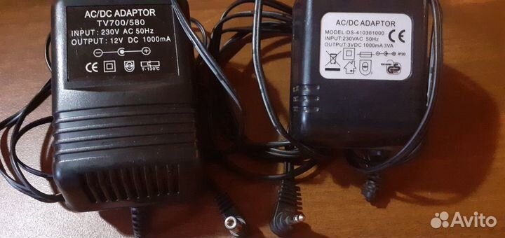 AC Adapter, AC/DC блоки питания разные 3-12 v