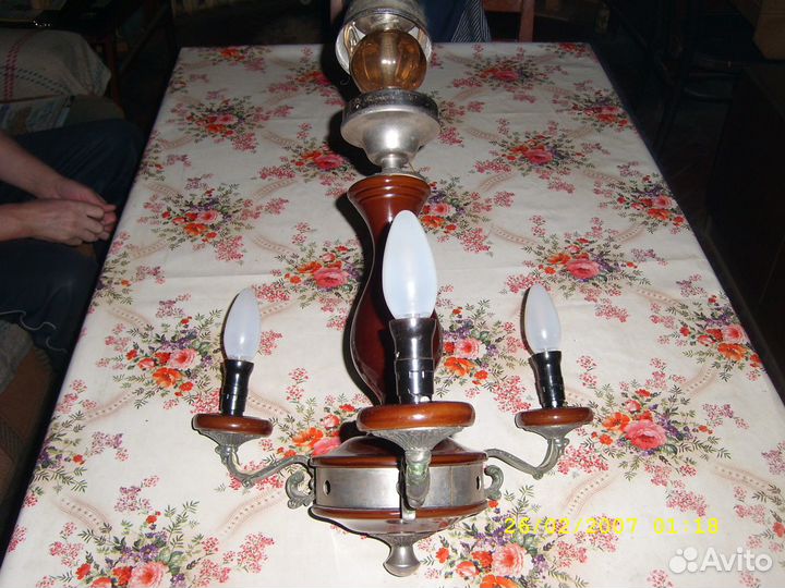 Люстра СССР на 3 рожка