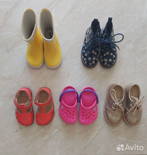 Обувь для девочки, р21. Camper, Zara, Crocs, Aigle