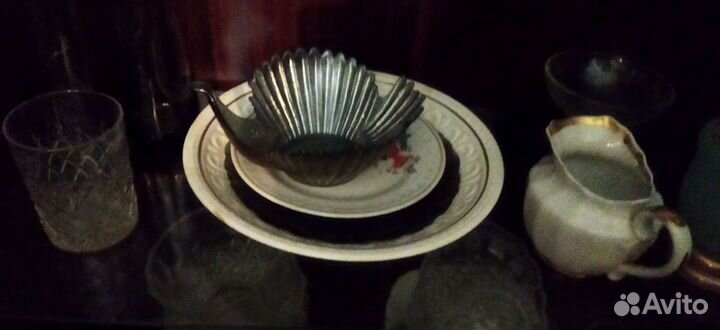 Конфетница хрусталь ссср, фарфор СССР