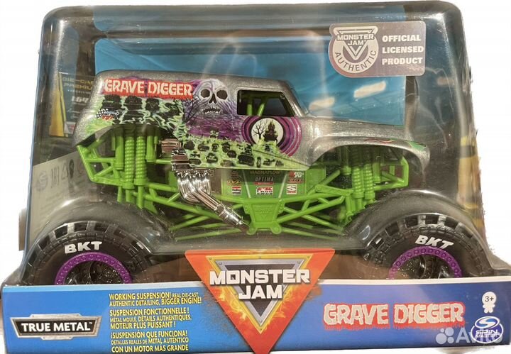 Grave Digger Monster Jam от spinmaster