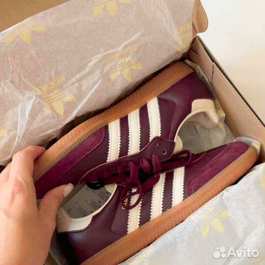 Новые Оригинал Adidas Samba OG maroon