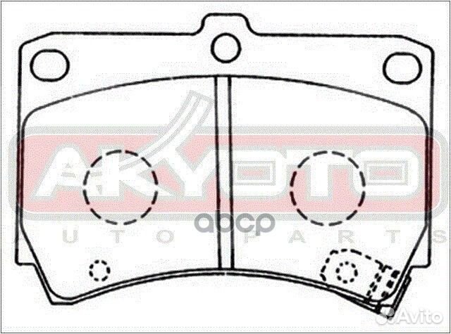 Колодки тормозные дисковые передние AKD-1113 AK