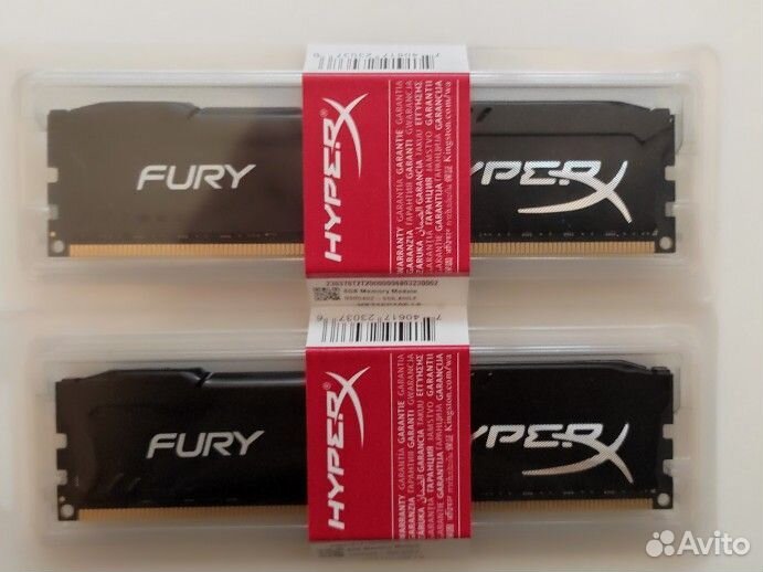 Оперативная память ddr 3 Kingston Fury 2x8 гб