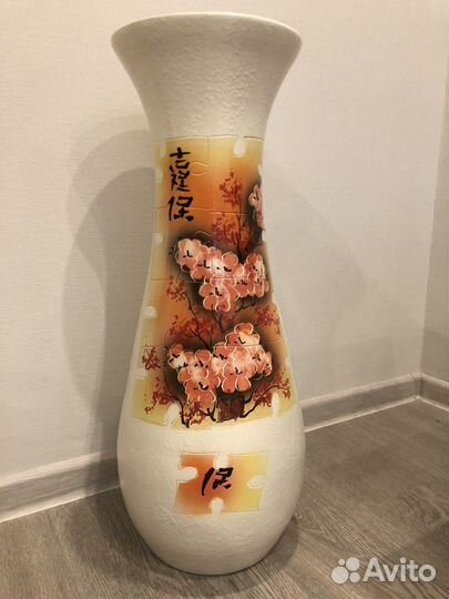 Ваза напольная керамическая 60 см