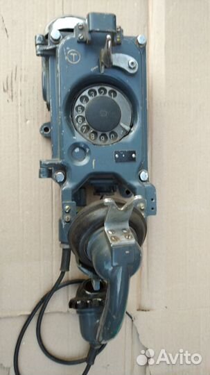 Телефон дисковый в металлическом корпусе СССР