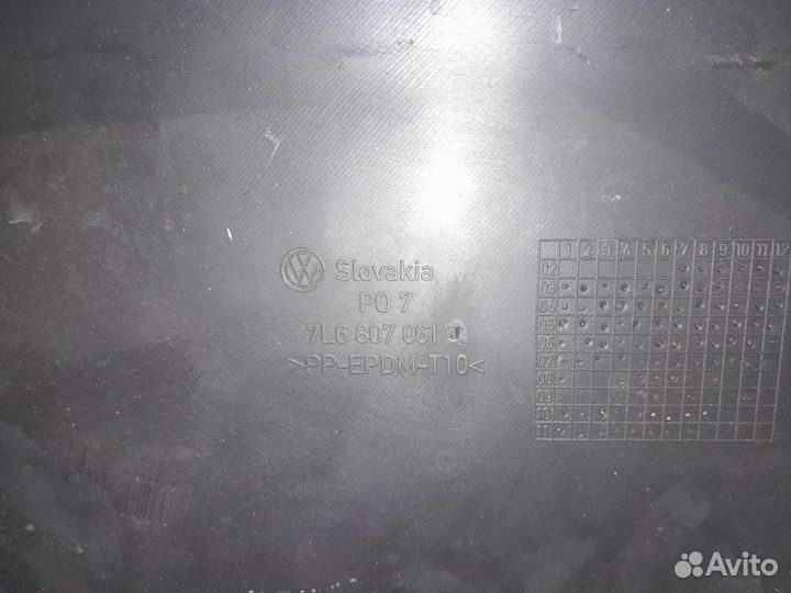 Нижняя часть переднего бампера Volkswagen Touareq