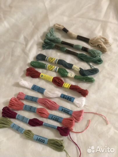 Мулине разные цвета остатки