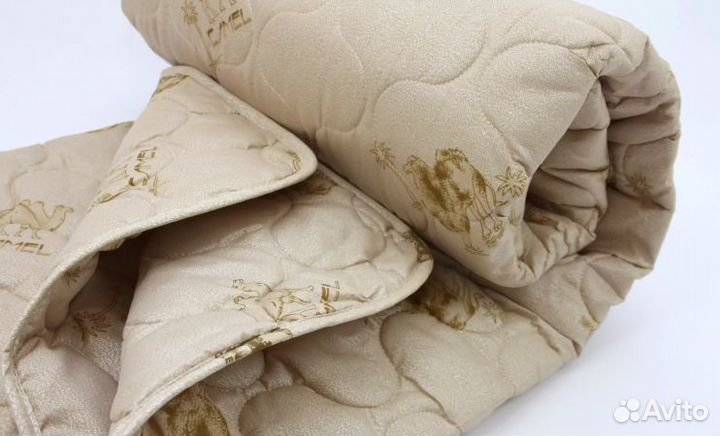 Одеяло всесезонное Верблюжья шерсть в тике Розница