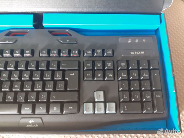 Игровая клавиатура Logitech G105 USB с подсветкой
