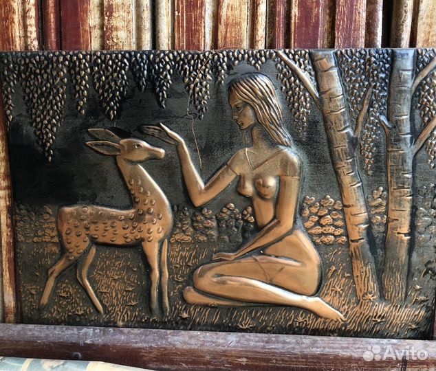 Картина чеканка СССР