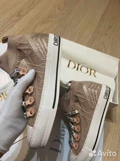 Dior высокие кроссовки Lux