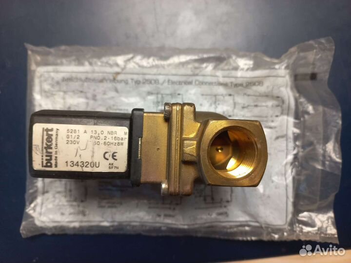 Соленойдный клапан burkert 00133759, Германия