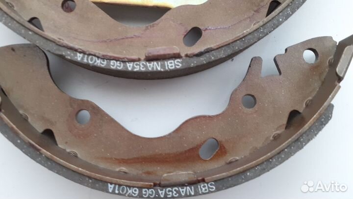 Колодки тормозные барабанные задние hyundai