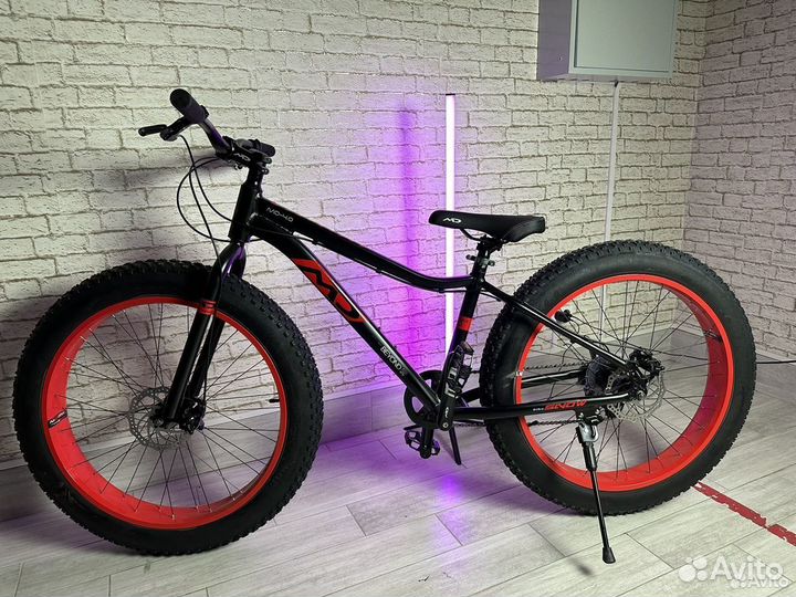 Fatbike черно-зеленый новый