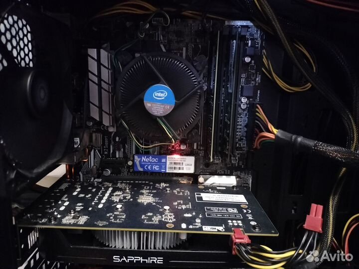 Игровой пк i3 6100/rx560