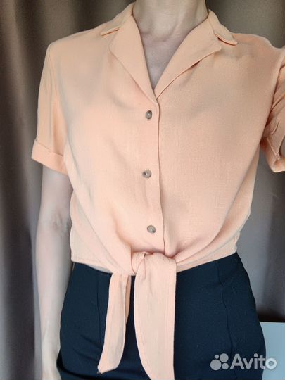 Рубашка Terranova, лен, S,M,L,XL