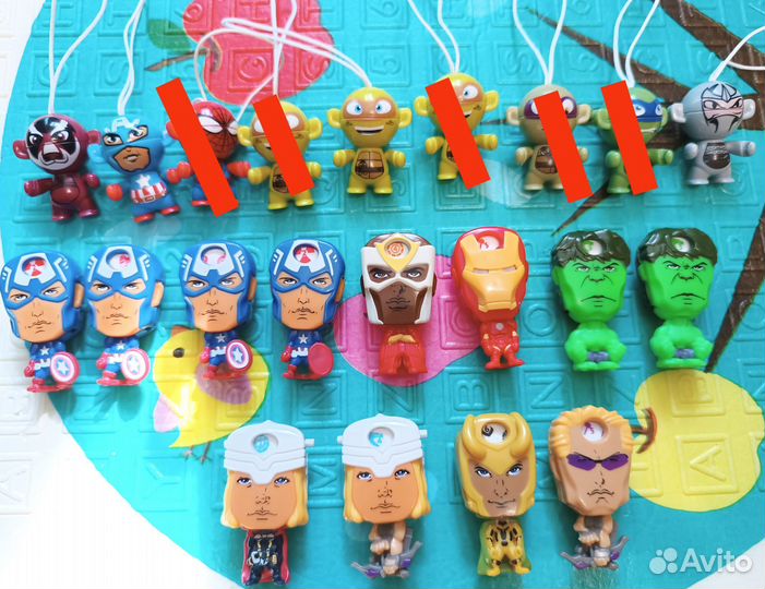 Игрушки из киндера. Марвел