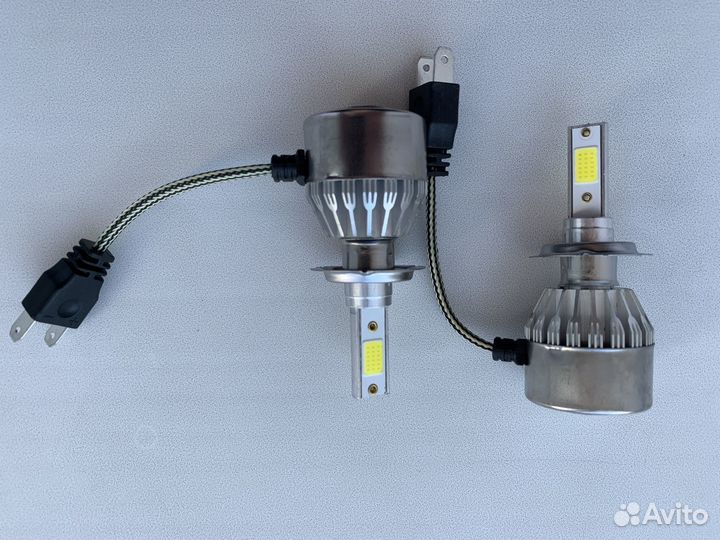 Светодиодные лампы LED C6 H7 6000k, 36w, 12V, комп