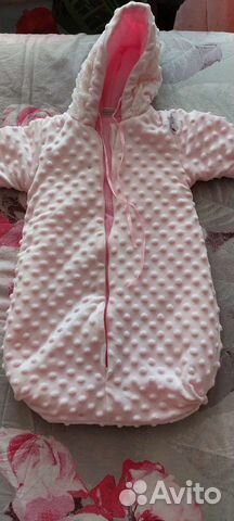 Конверт на выписку для девочки, 50-56 см