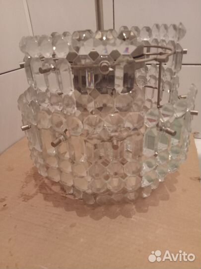 Хрустальная люстра СССР и бра