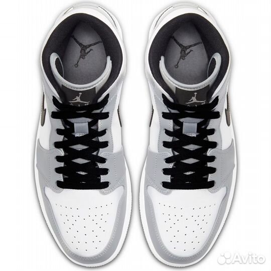 Кроссовки Air Jordan 1 Mid Light Smoke Grey ориг