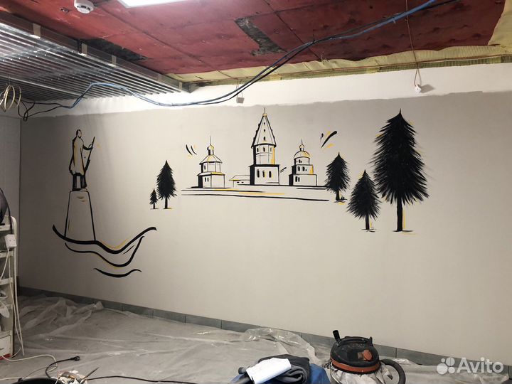 Роспись стен на заказ