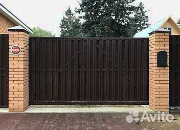 Откатные ворота с установкой