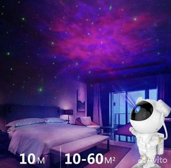 Ночник звездное небо проектор космонавт