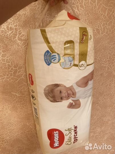 Подгузники трусики huggies elite soft 5