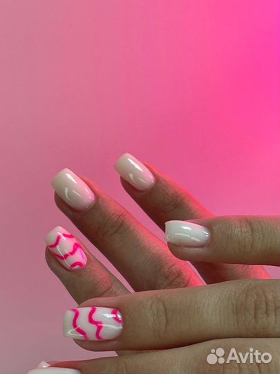 Модель маникюр с покрытием