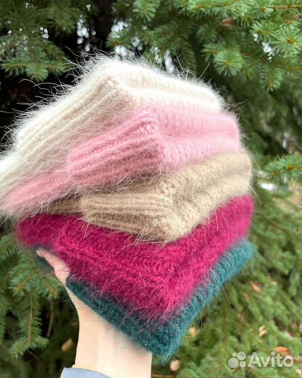 Зимняя шапка пух норки