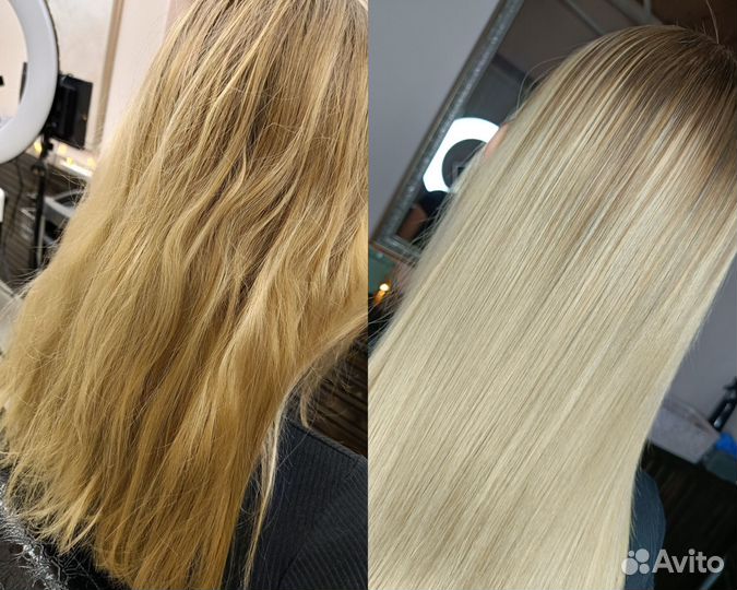 Кератиновое выпрямление волос кератин