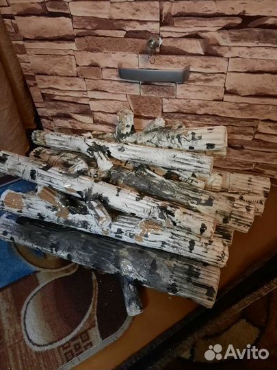 Искусственные дрова для фальшь камина