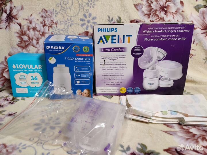 Молокоотсос avent электрический