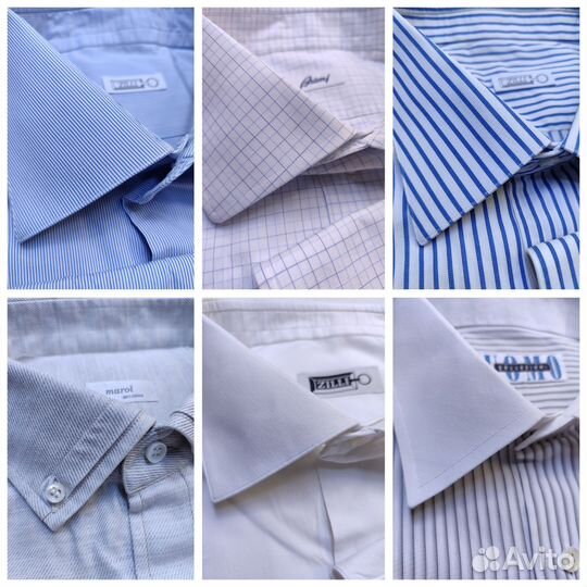 Рубашка zilli, brioni, andrew buck, uomo 60/62/64