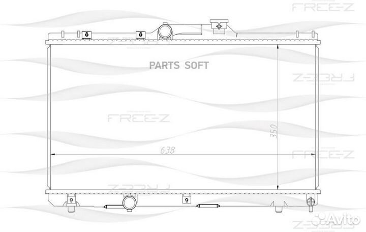 Радиатор охлаждения toyota Corolla/Levin/Sprinter