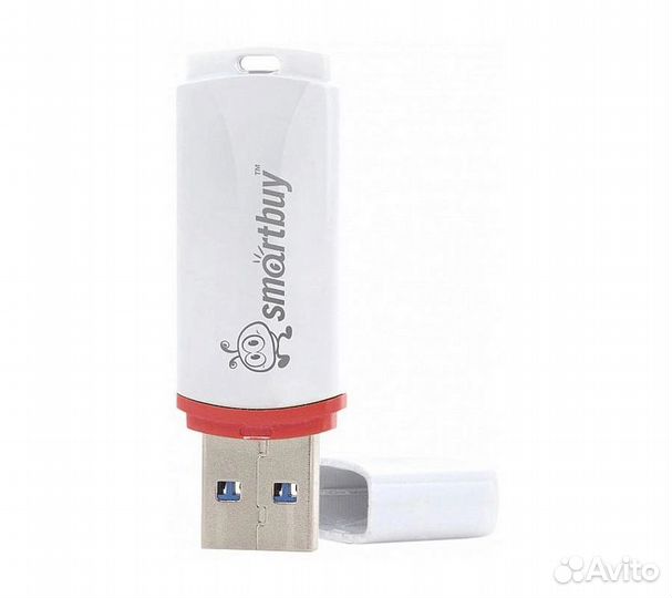 Флеш-накопитель Smartbuy Crown USB 2.0 64GB, белый