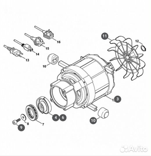 Мойка высокого давления Stihl RE 98 запасные части