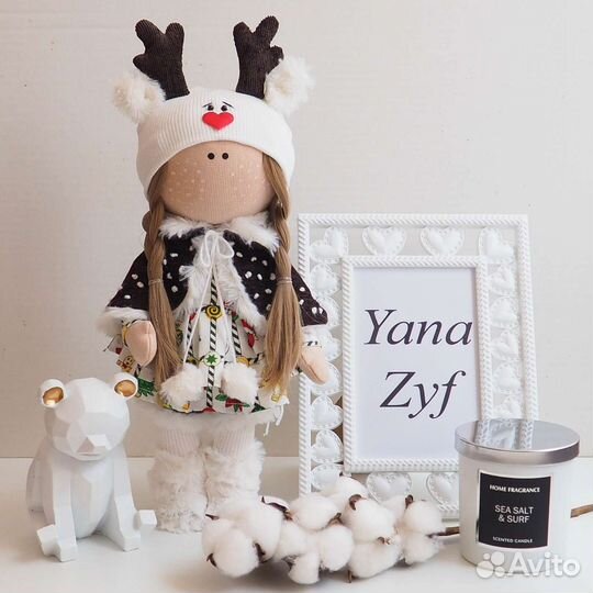 Интерьерная кукла новогодняя