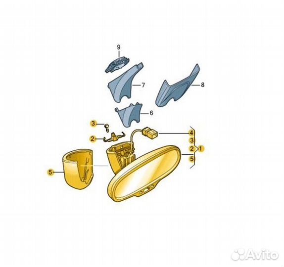 Б/У Зеркало (Зеркальный элемент) - Есть дефектыn