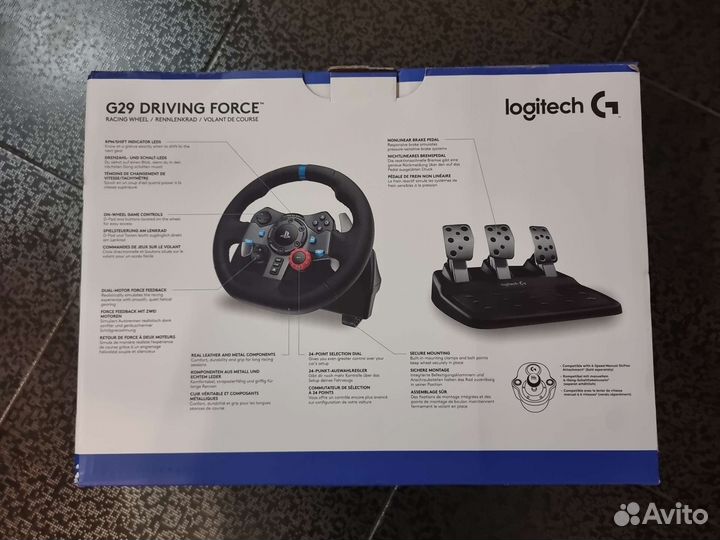 Руль Logitech G29 и G920 Ps4, Ps5, PC, xbox