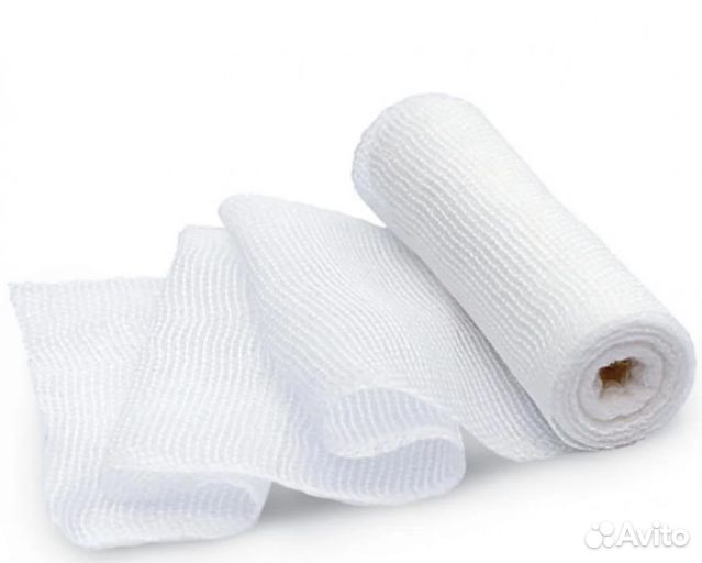 Марлевый бинт, нестерильный, 10м*16см, плотность 2