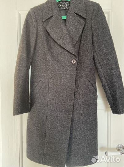 Пальто женское осень весна демисезонное шерсть